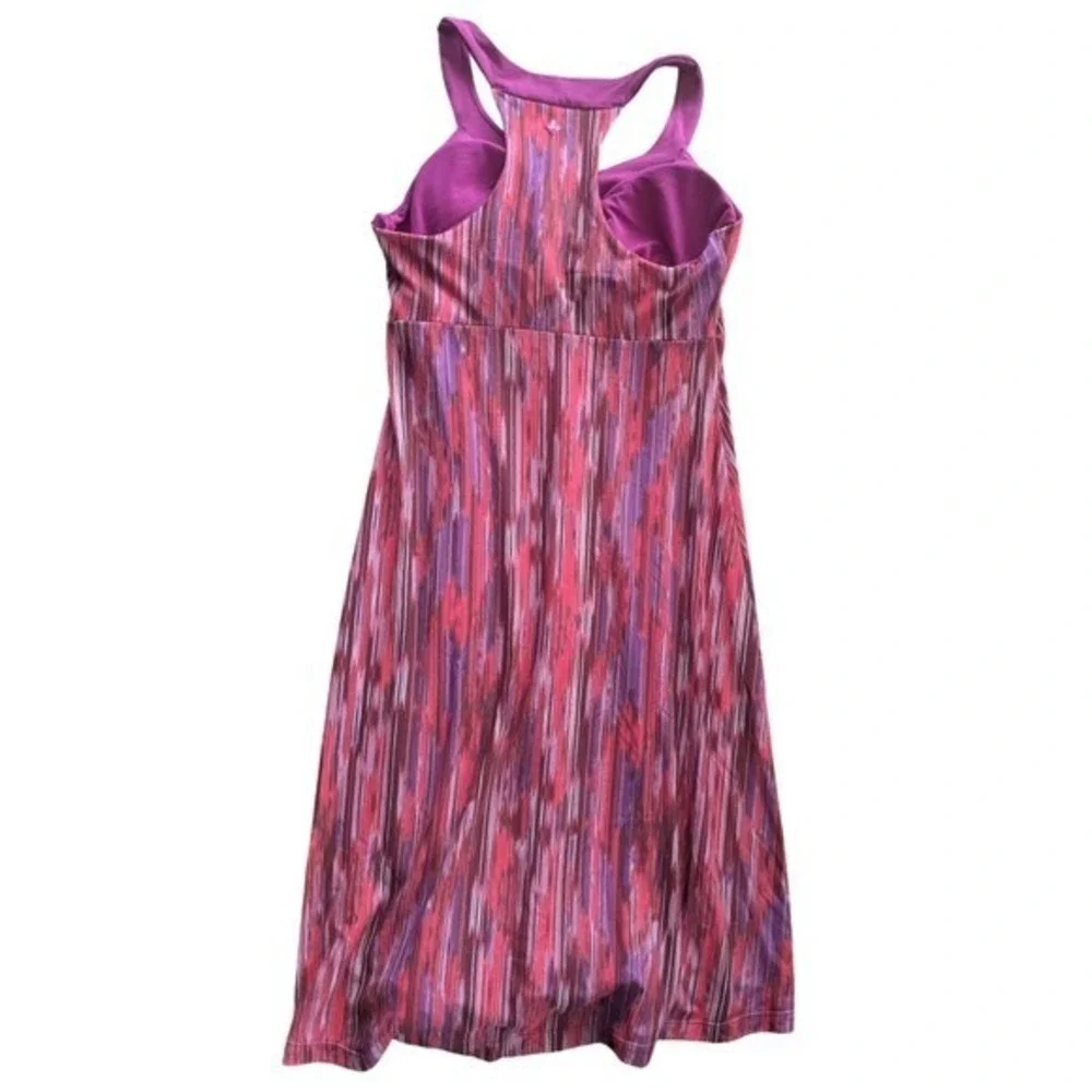 NWT Prana Pink Shauna Racerback Athletic‎ Tank Dress Abstract Print Size MEDIUM